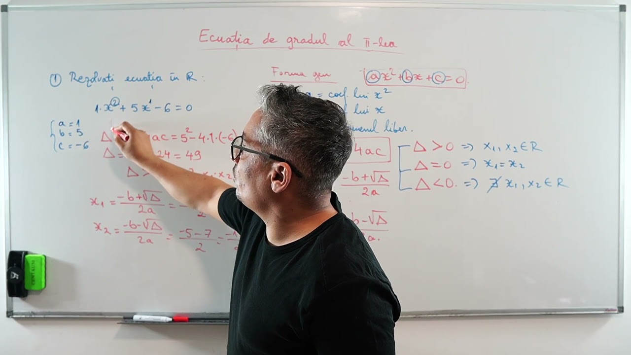 Profu mate - demo clasa a 8-a - Ecuația de gradul al 2-lea