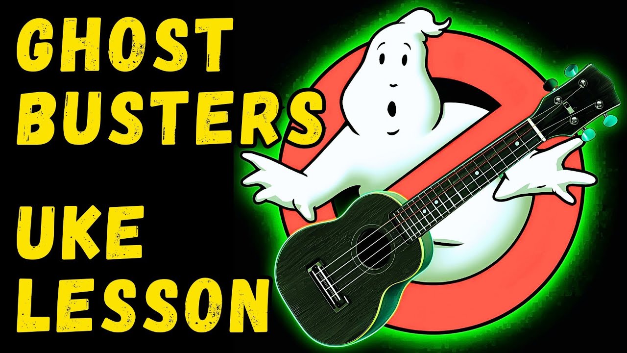 Easy Ghostbusters Ukulele Tutorial | Funky Strumming & Lead Licks 🎶👻
