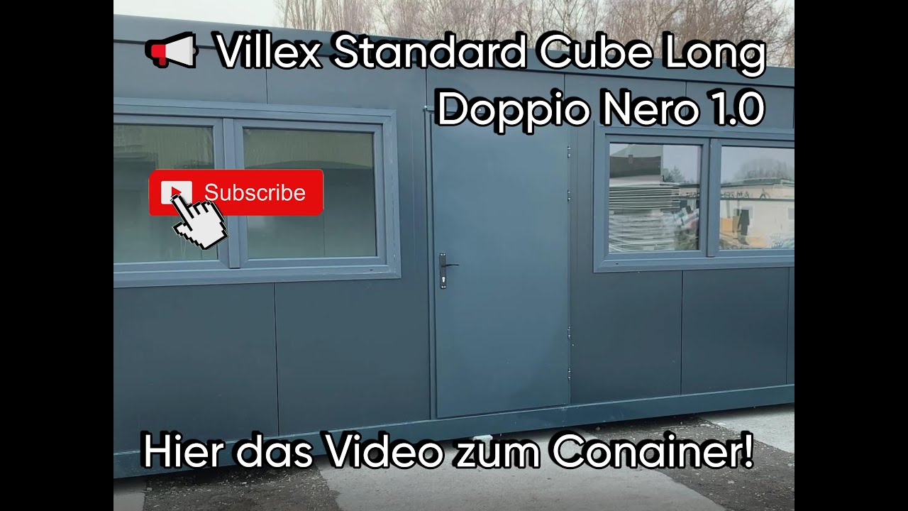 📢 Villex Standard Cube Long Doppio Nero 1.0 &ndash; Der vielseitige 6,0 Meter B&uuml;rocontainer! 🏗️