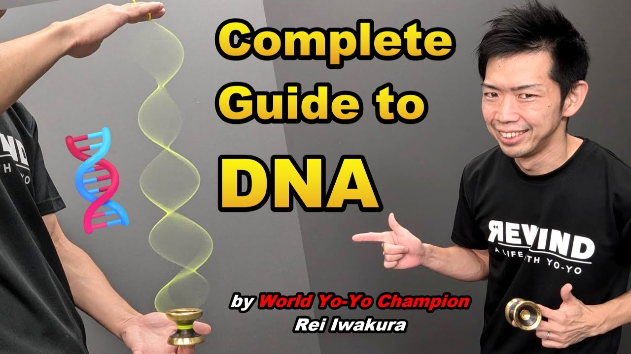 [Perfect & Detailed] DNA (with unresponsive yo-yo) 🧬🪀[REWIND Yo-Yo Trick Tutorial] #yoyo #DNA