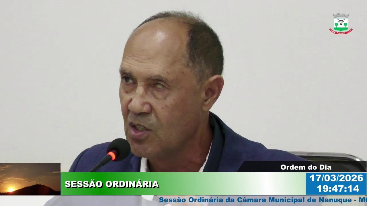 Sessão Ordinária - Câmara Municipal de Nanuque