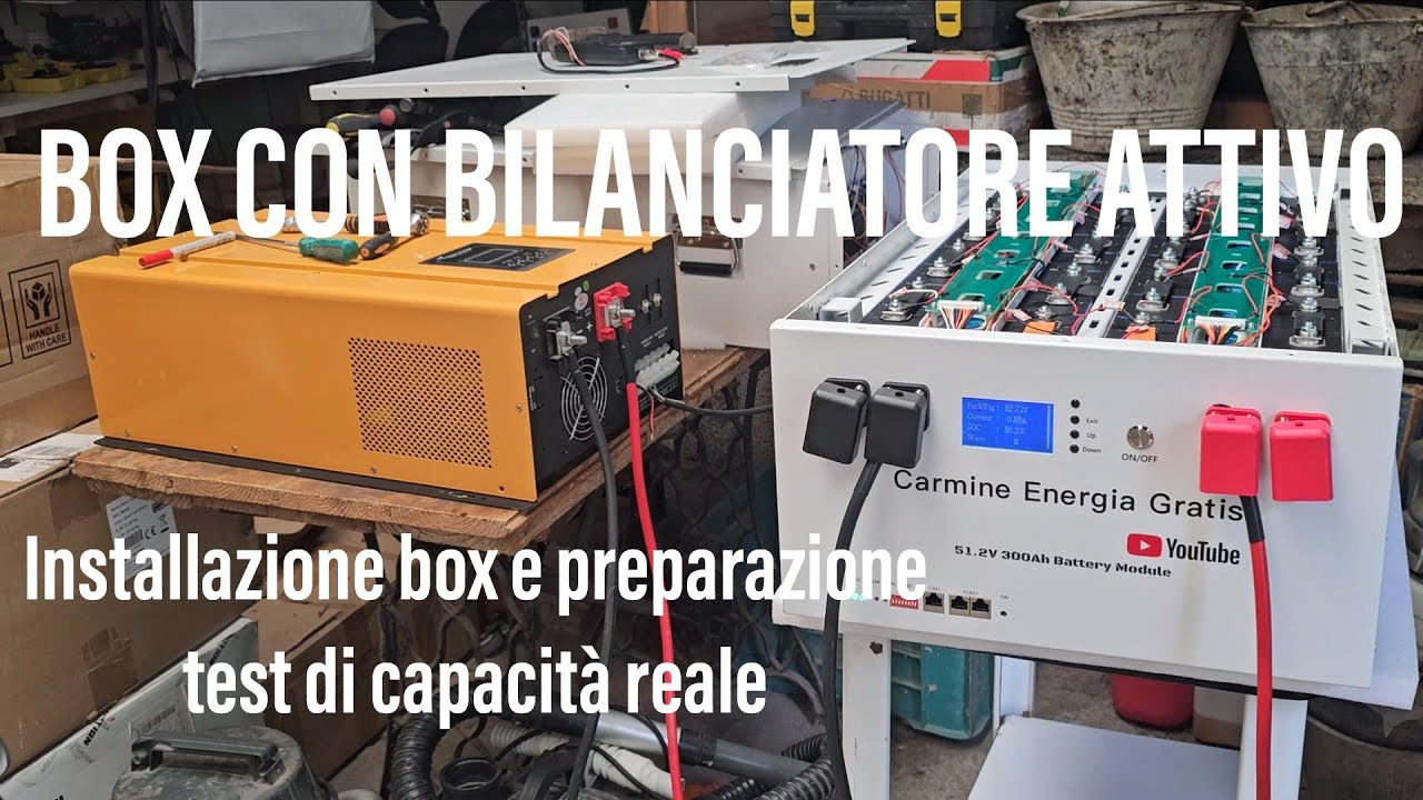 INSTALLAZIONE BOX CON BILANCIATORE ATTIVO. preparazione test di capacità
