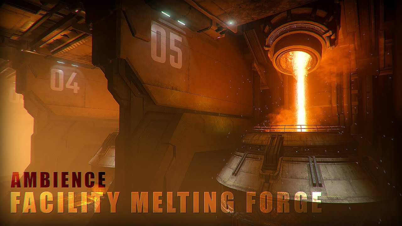 🎧AMBIENCE | FACILITY MELTING FORGE | for study, chill, work, sleep
