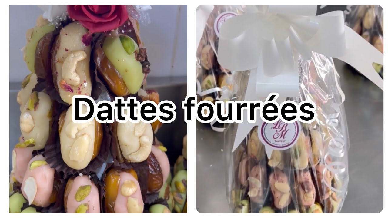 Recettes dattes fourrées et pâte d'amandes