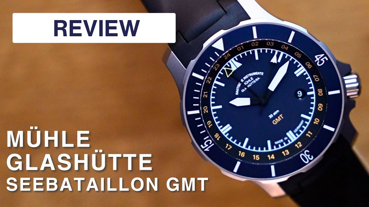 Mühle Glashütte Seebataillon GMT M1 28 60 | Watch Review | Deutsch | 4K  |  SG WATCHES