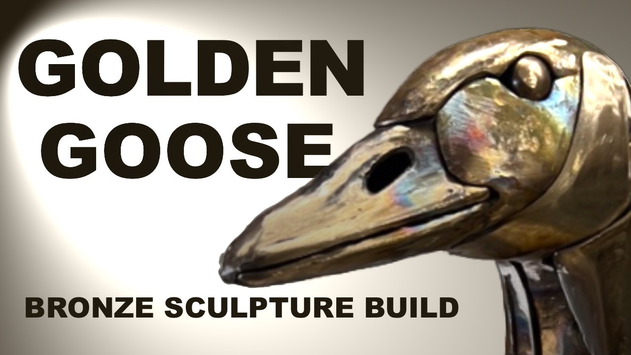 Forging a Bronze Goose Sculpture From Metal Studio Scrap
