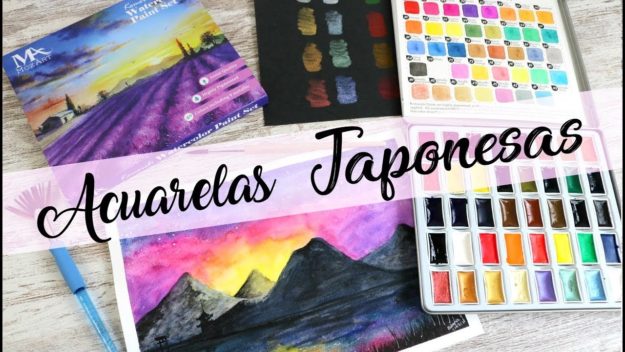 UNBOXING Y REVIEW ACUARELAS KOMOREBI DE MozArt Supplies | YourCreativeChannel