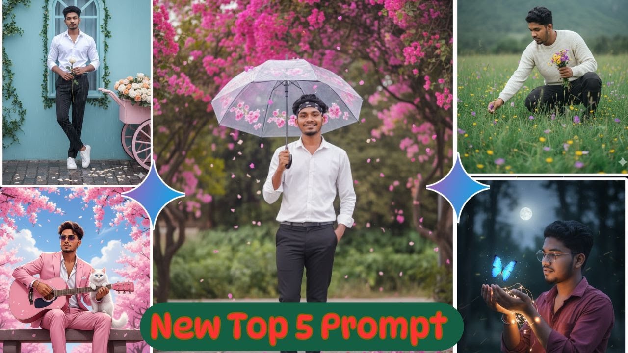 Instagram Viral Editing Prompts with Gemini AI | Top 5 Trending Photo Styles 2025 |
