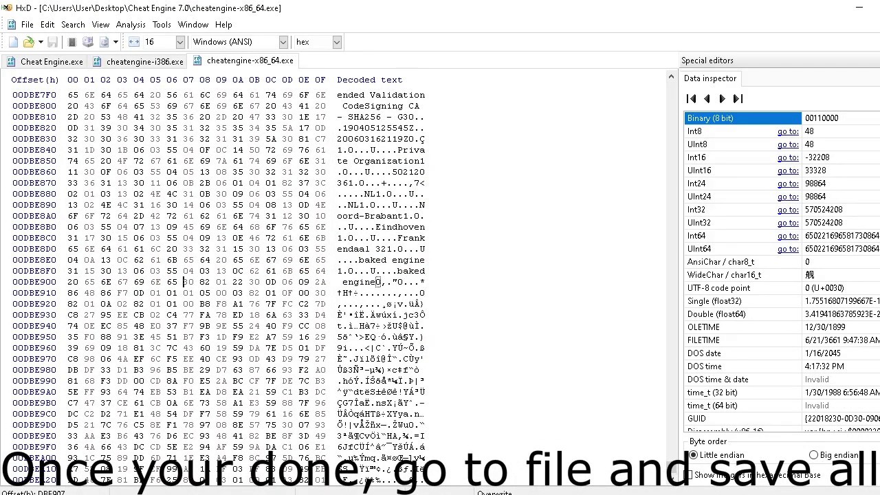How to make an undetectable cheat engine  (REUPLOAD)
