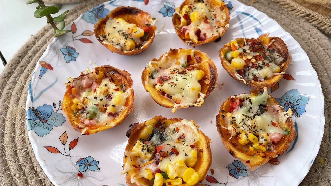 10 Min Recipe | Healthy Pizza Cups #lunchbox #tiffinbox 