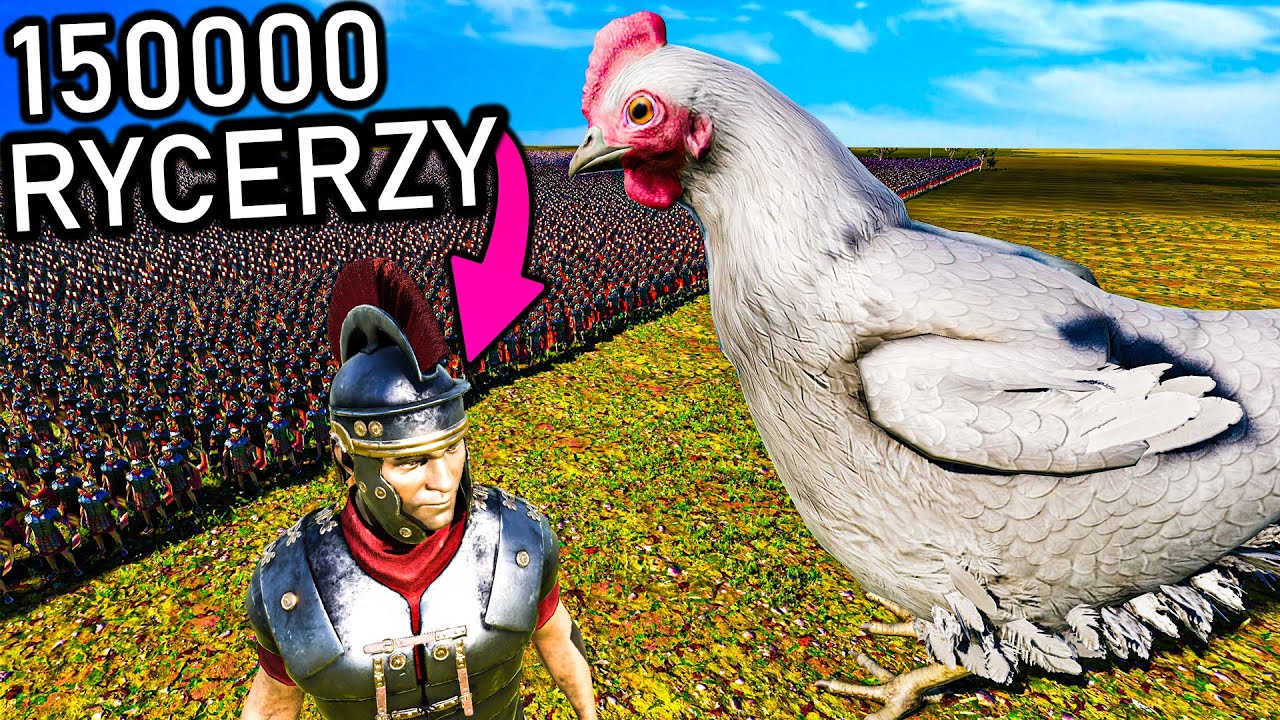 ❄️ 30 METROWY KURCZAK KONTRA 150000 RYCERZY!?