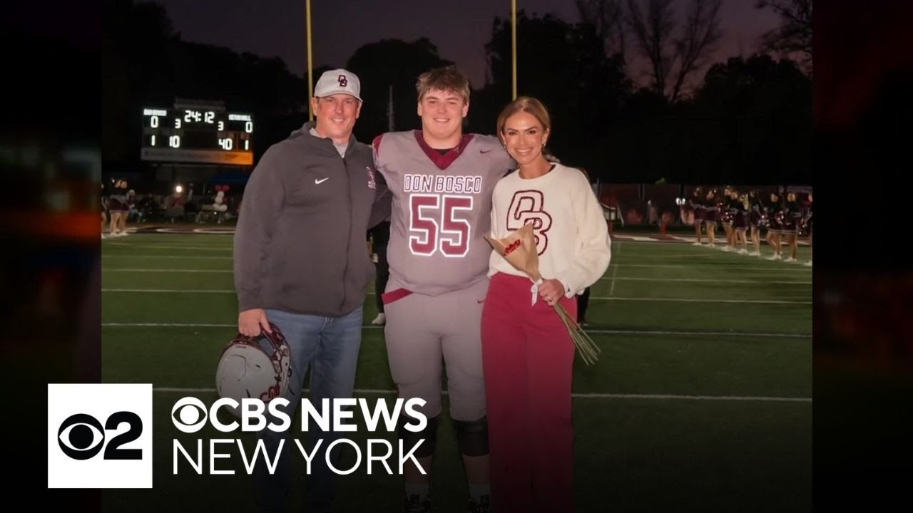 Kristine Johnson shouts out Don Bosco Prep ahead of son's football game