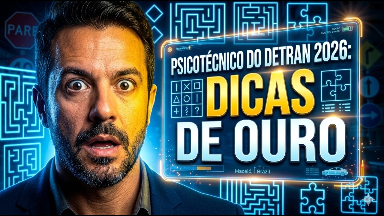 PSICOTÉCNICO DO DETRAN 2026: 20 TESTES TOP PARA SUA APROVAÇÃO