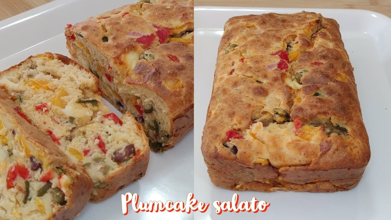 Plumcake salato soffice fatto con albumi | Torta salata veloce