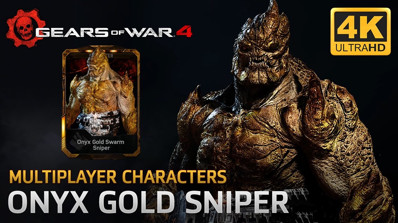 Gears of War 4 - Multiplayer Characters: Onyx Gold Swarm Sniper