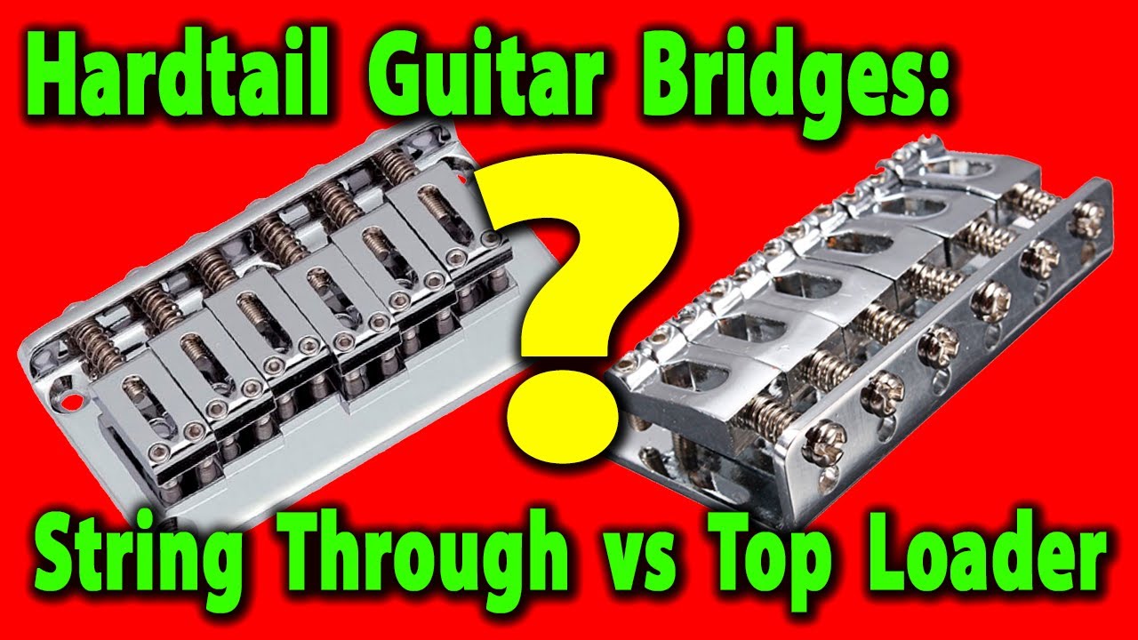 Советы Luthier: 2 струны насквозь против гитарных бриджей с верхней загрузкой