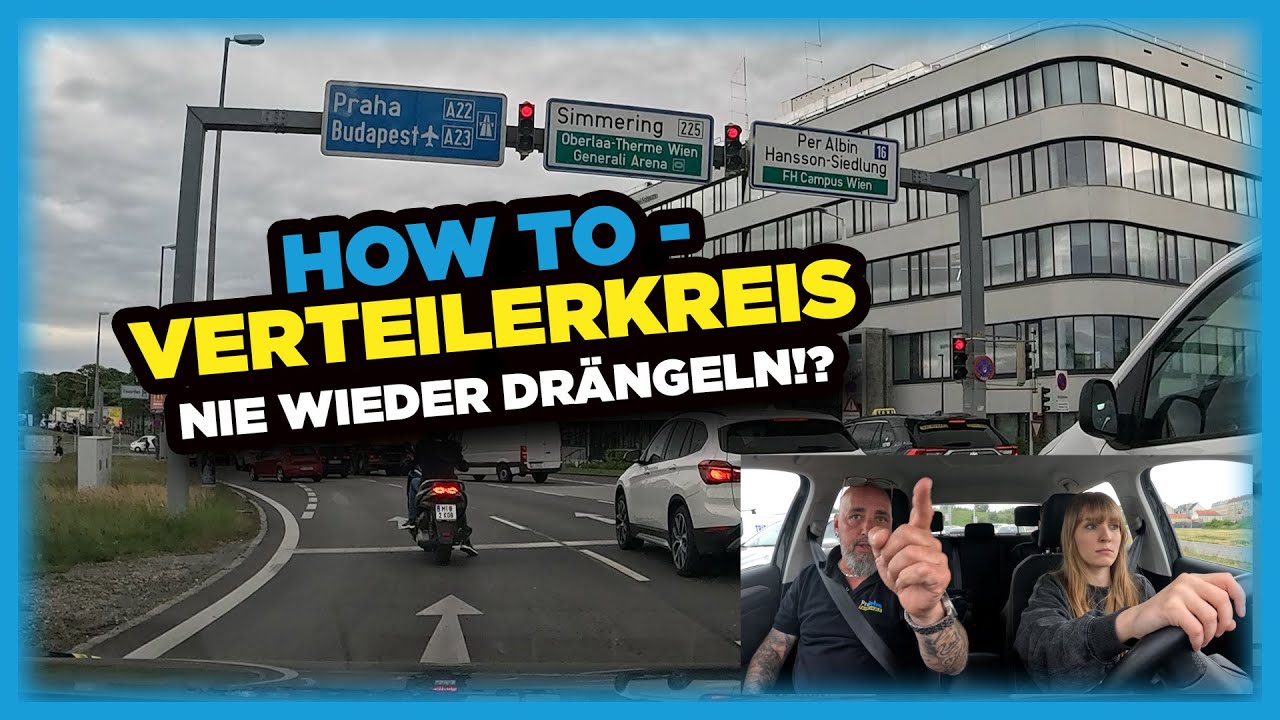 🚗 Fahrstunde im Verteilerkreis – Der Kreisverkehr im 10. Bezirk! 🔄😬