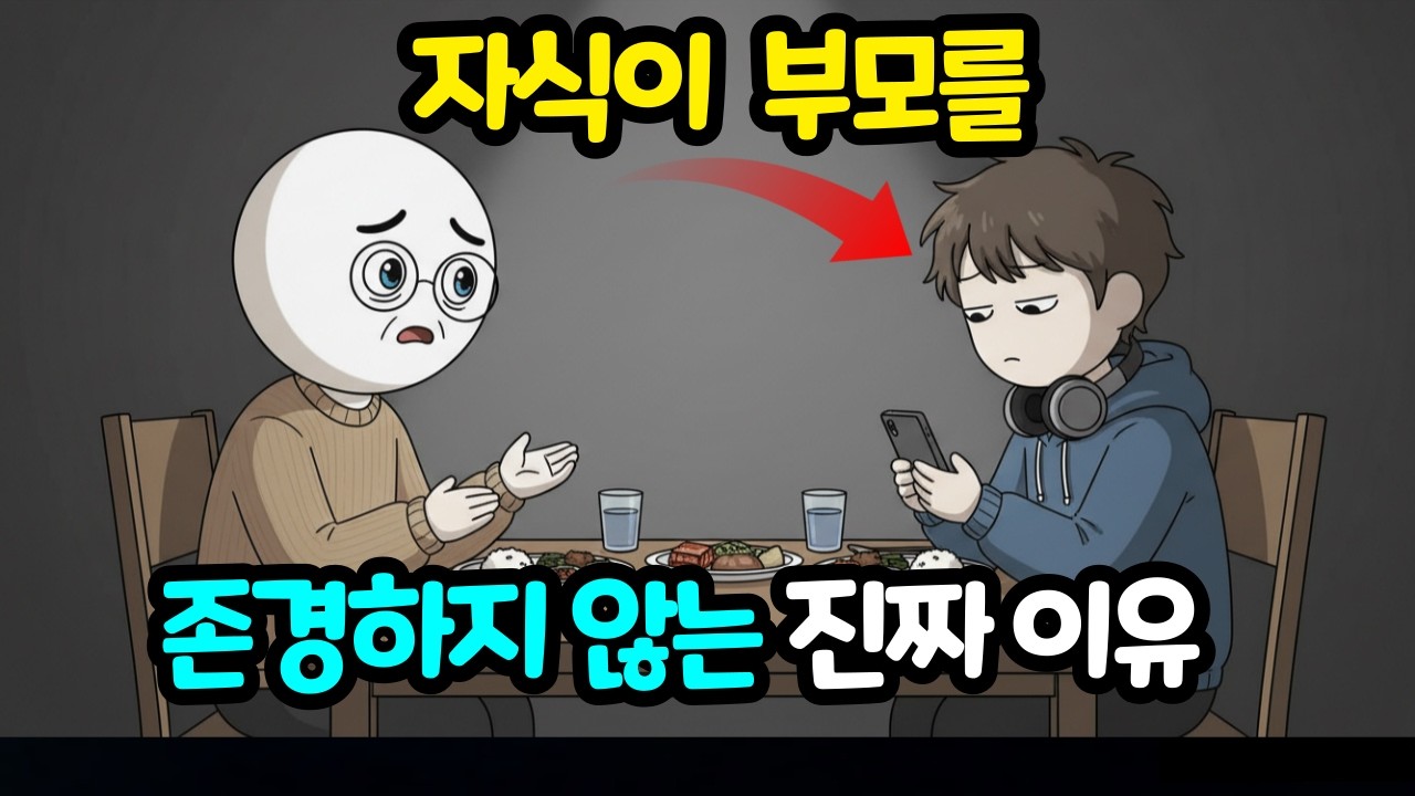 자식이 부모를 존경하지 않는 진짜 이유 (많은 부모가 놓치는 것)