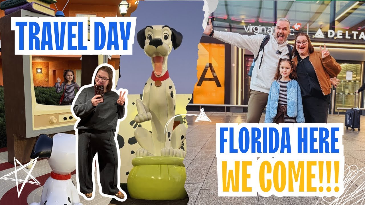 TRAVEL DAY FLORIDA 2026 | From Coach To Cabs To Disney Magic! 🎢🏰
