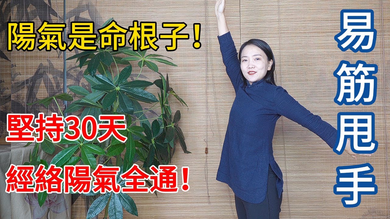 陽氣就是命根子！易筋甩手功，堅持1個月，經絡陽氣都通了！【健康管理師李晓】
