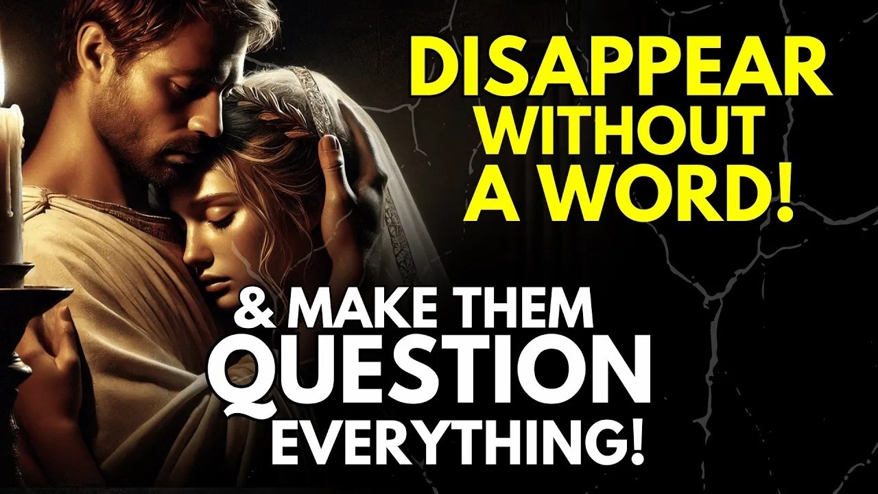 Disappear Without a Word, & Makes Them Question Everything   Stoicism