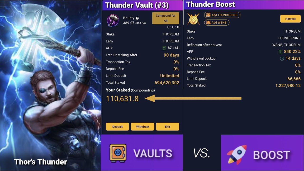 Thoreum Thunder Boost, or Thunder Vault? Which Is Better...