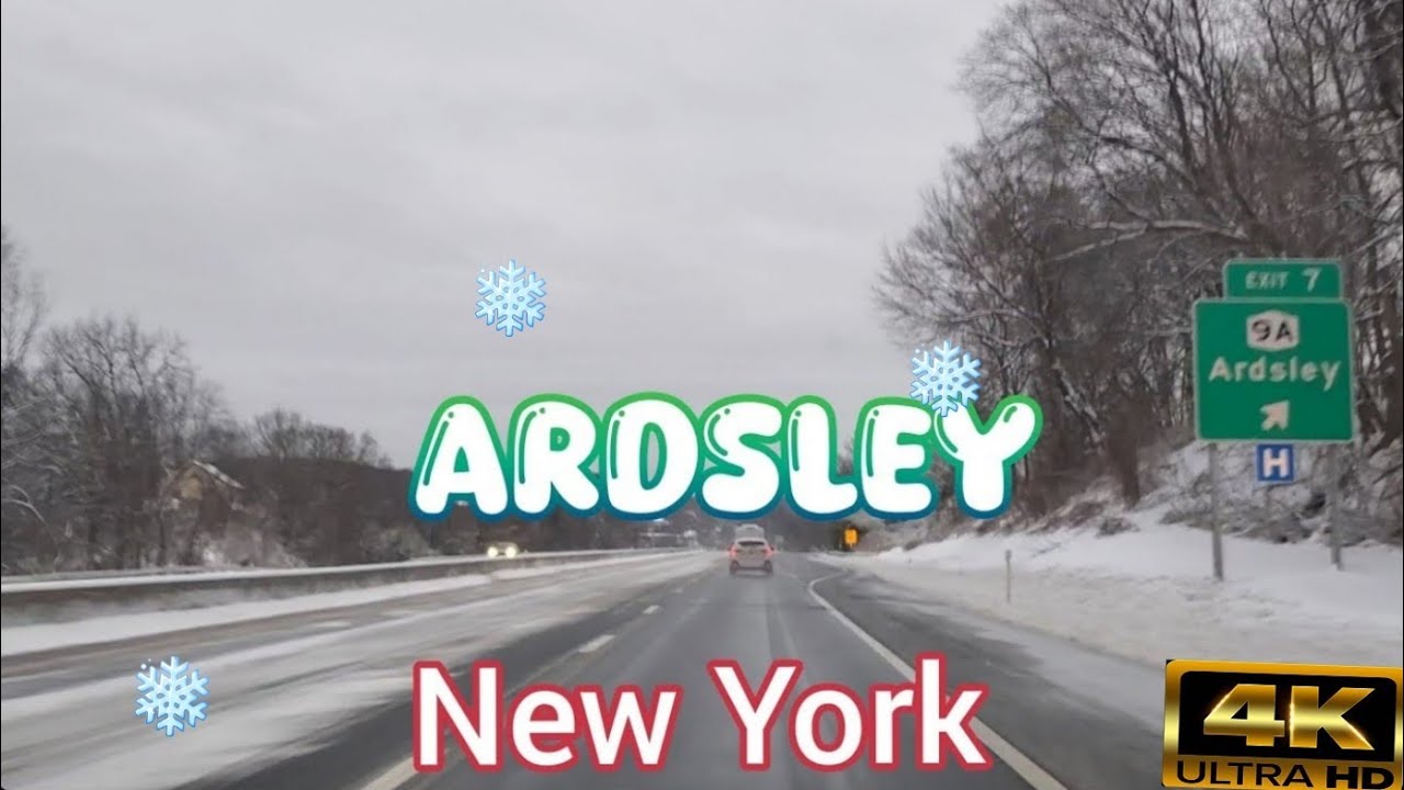 4K SNOW ❄️ DRIVING THROUGH I-87 MAJOR DEEGAN EXPRESSWAY TO EXIT:7 ARDSLEY#newyork#travel#citydrive