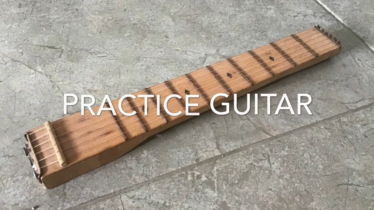 DIY practice guitar build