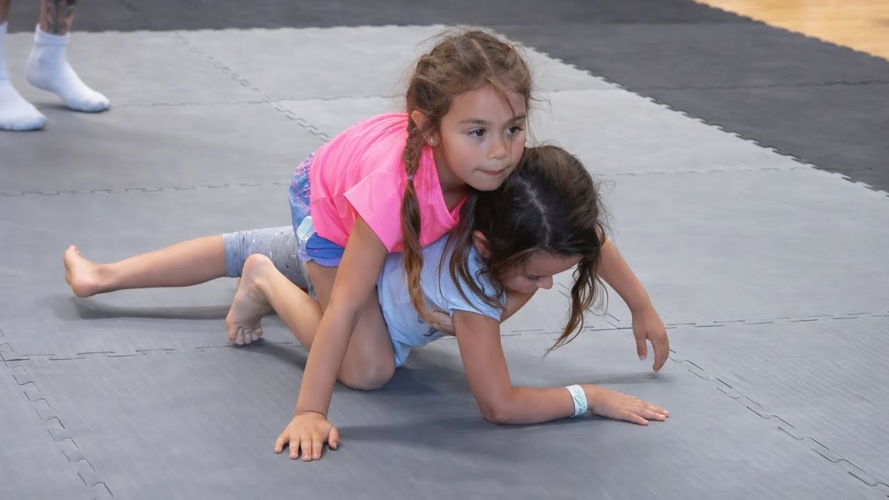 Little Girls Wrestling Battle 💪 | Kids Grappling That Went Viral in USA  #nogi #sports #jiujitsu