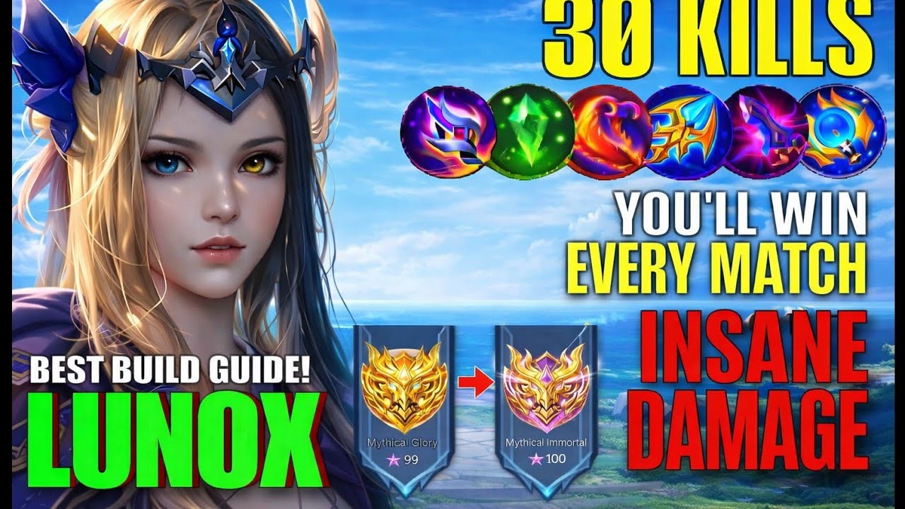 Lunox Best Builds 2026 🎯 Last Match of Mythical glory 99⭐ 🎯 #mobilelegends #mlbb 