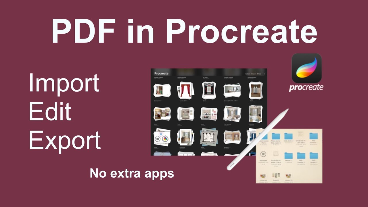 How to Work with PDF in Procreate on iPad | Import, Edit & Export