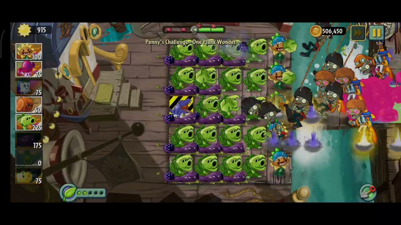 Jugando PvZ2 Reflourished (El Desafío de Penny)