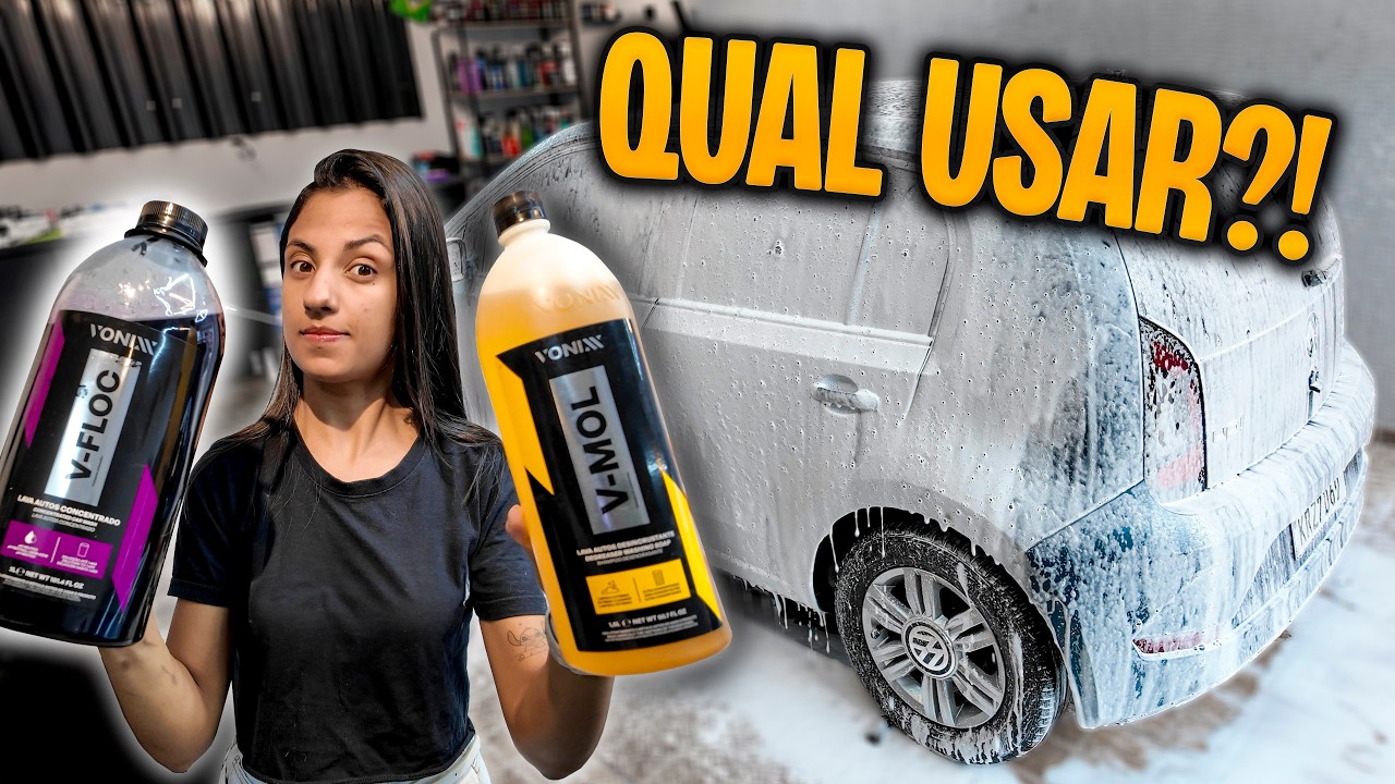 VMOL ou VFLOC: Qual SHAMPOO usar na lavagem do CARRO
