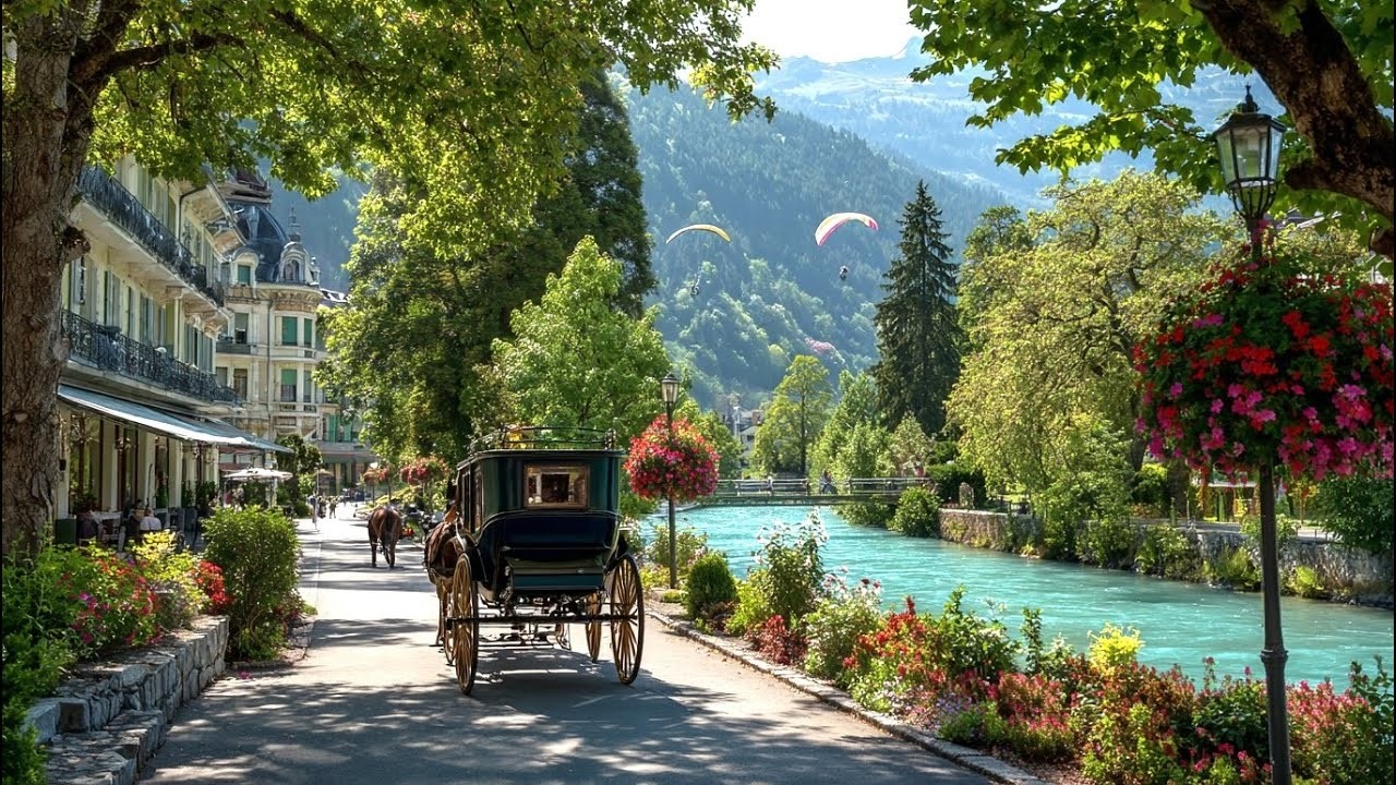 The Most Beautiful Swiss Town Between Two Lakes | A Dreamlike Walk in Interlaken