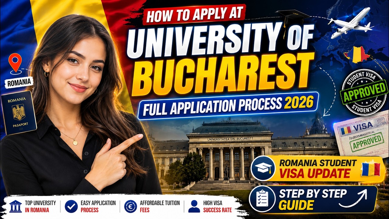 How to apply at University of Bucharest | Application Process | Romania  Student visa update  2026