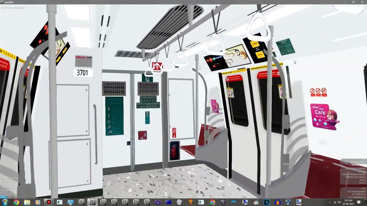[OpenBVE] C151C Set [701/702] On North West Line From NW2 Westway To EF15/NW10/CT17 City Square