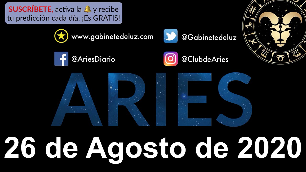 Hor&oacute;scopo Diario - Aries - 26 de Agosto de 2020