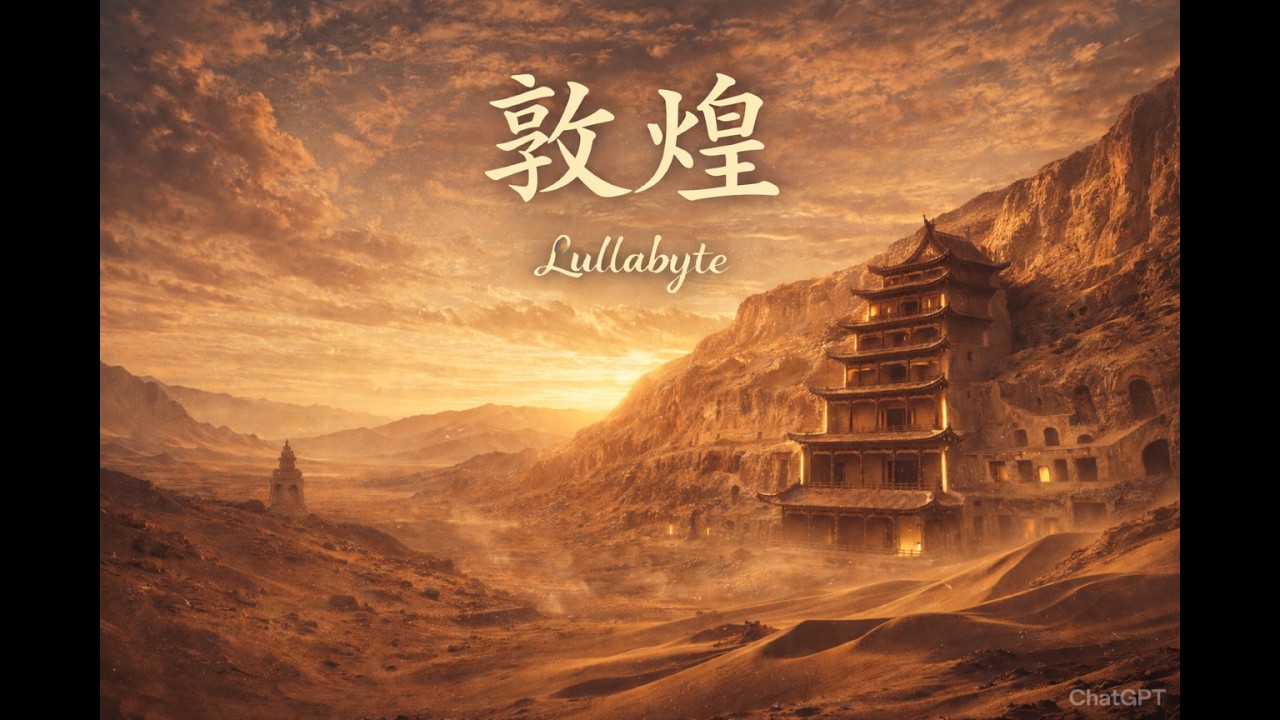 敦煌 风过沙州 | Lullabyte | 为一群已经很努力的人，留一个可以不用再用力的地方  #古风原创 #古诗词意境  #东方史诗氛围感