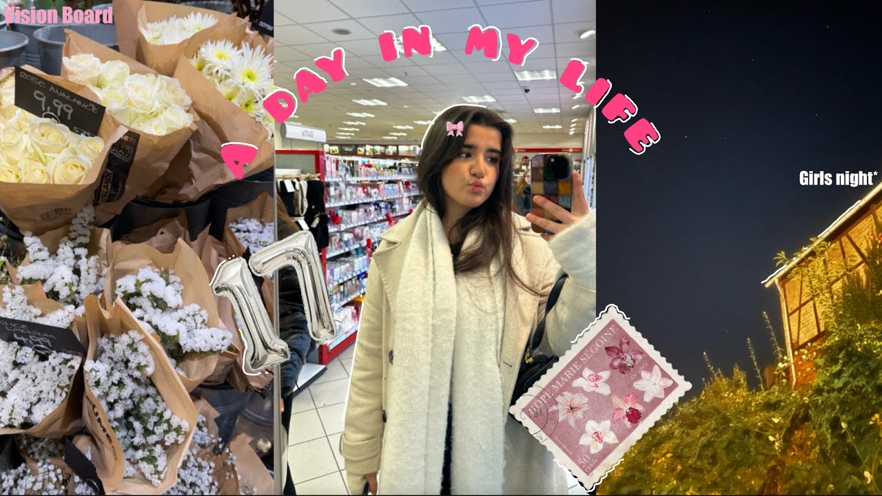 يوم في حياتي🎀| عيد ميلادي 🎂Vision Board 📚