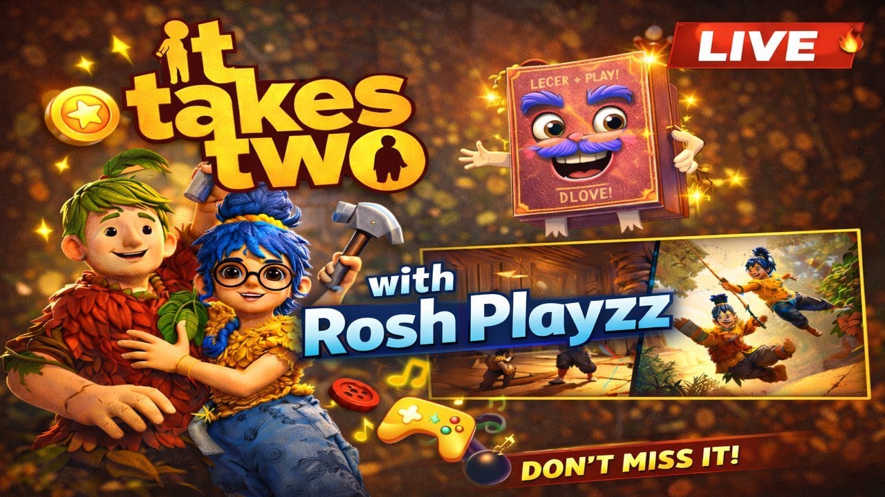 “It Takes Two with @roshplayz7762  😂 | Full Panic & Fun Gameplay #ittakestwo
