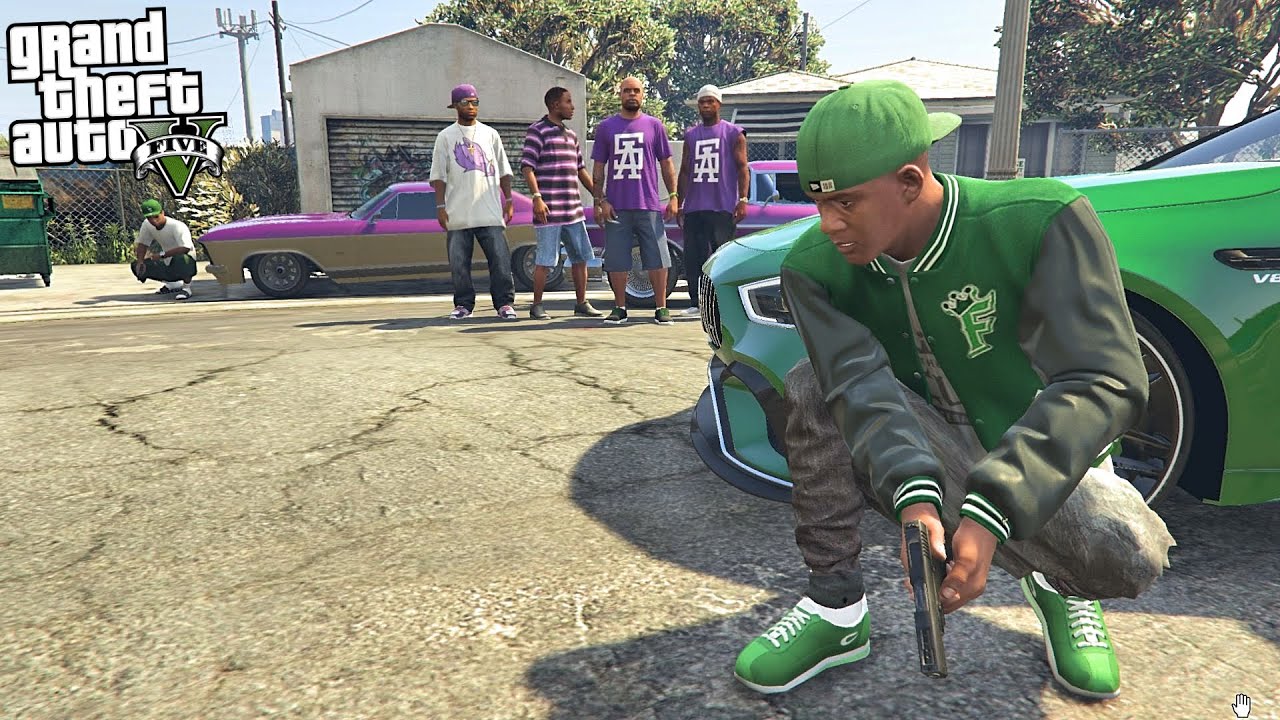 FRANKLIN & LAMAR CATCHES STRETCH WITH BALLA GANG IN GTA 5!!! (GTA 5 Mods)