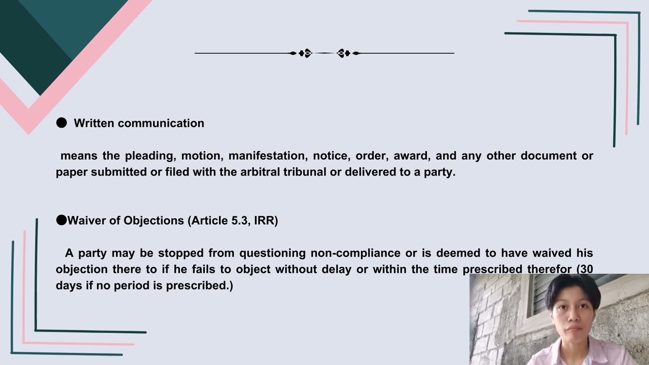DOMESTIC ARBITRATION