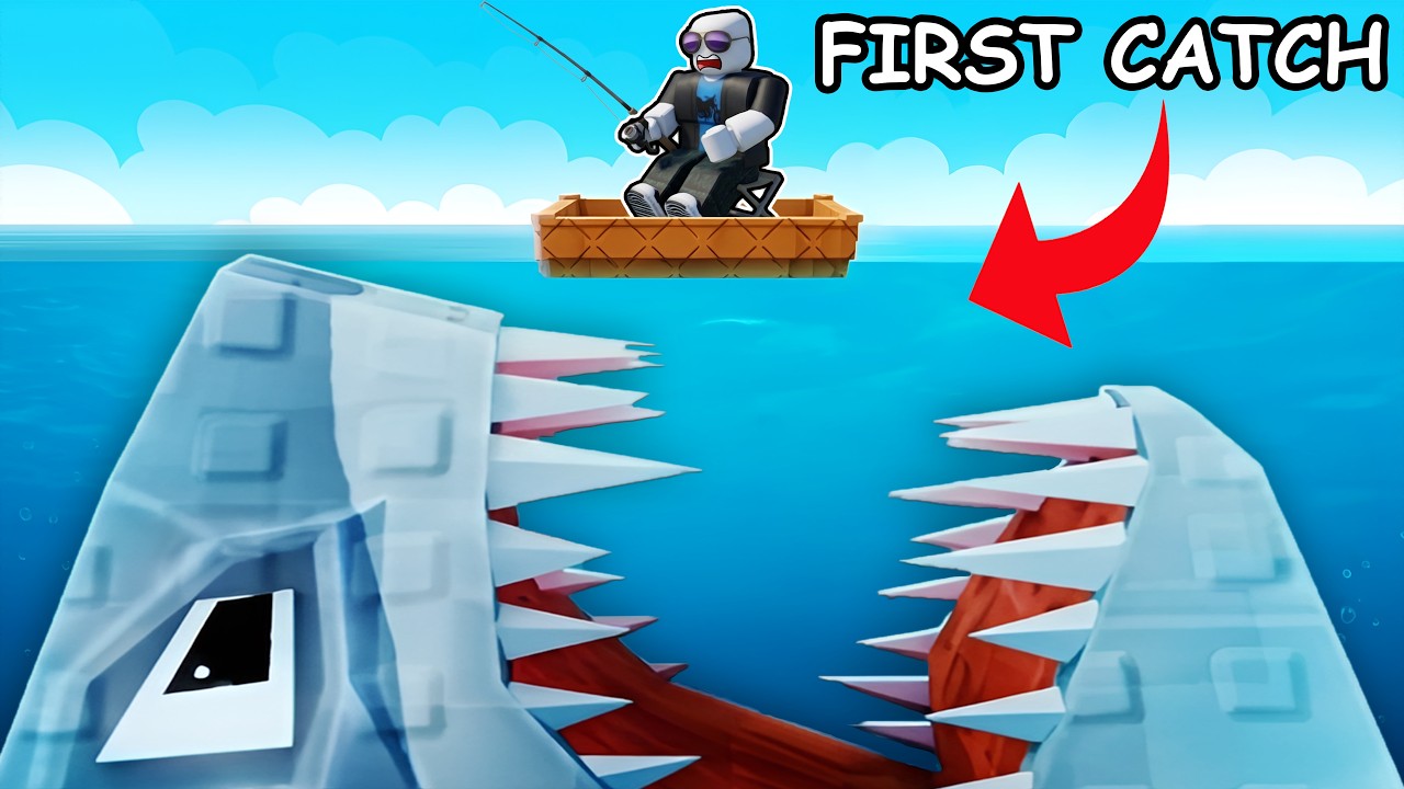 Catching THE LARGEST fish in Roblox...