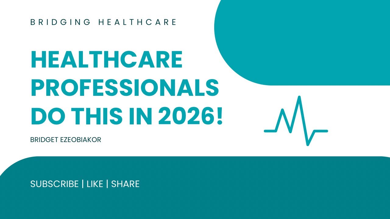 Healthcare Professionals! Do This in 2026!!