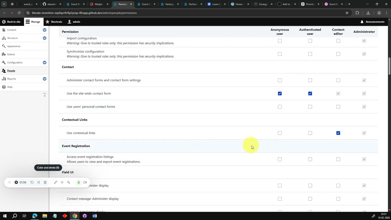 Fossee Drupal web application implementation 2026