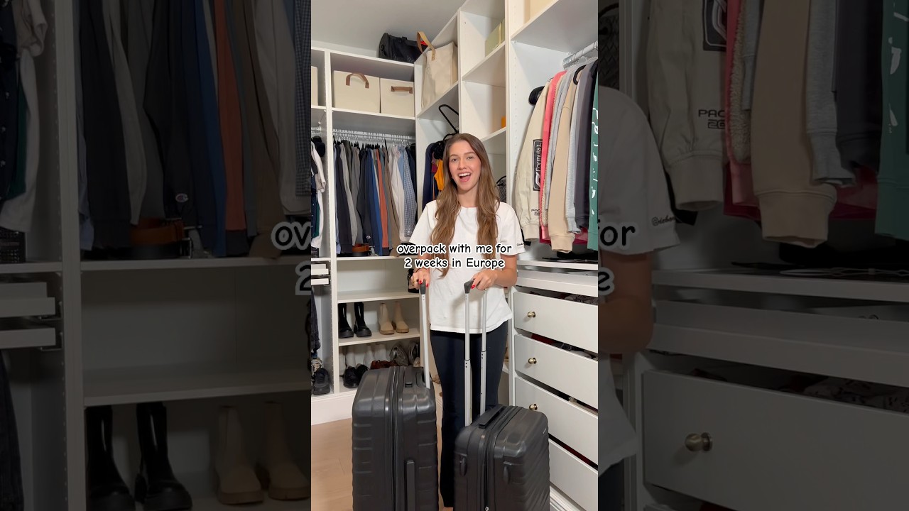 come pack with me for 2 weeks in Europe ☀️ #asmr #asmrsounds #asmrtravel #packingasmr #eurotrip