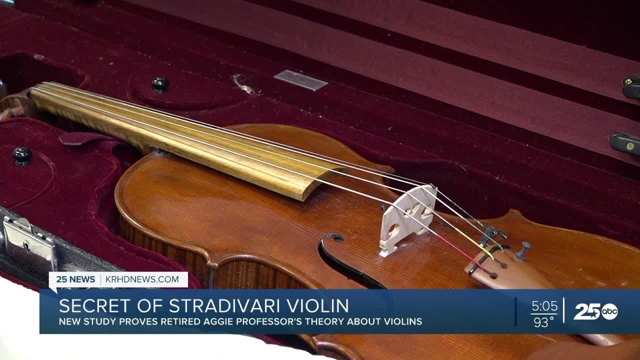 Retired A&M professor discovers secret behind famous Stradivarius violins