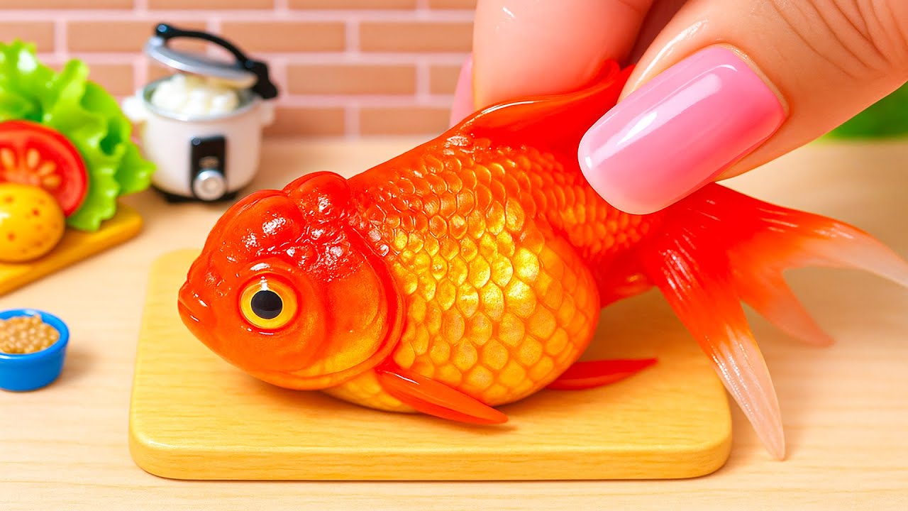 Catch Fish In The Nature and Cooking 🐟 How To Cook Tasty Miniature Fish Curry In Tiny Kitchen