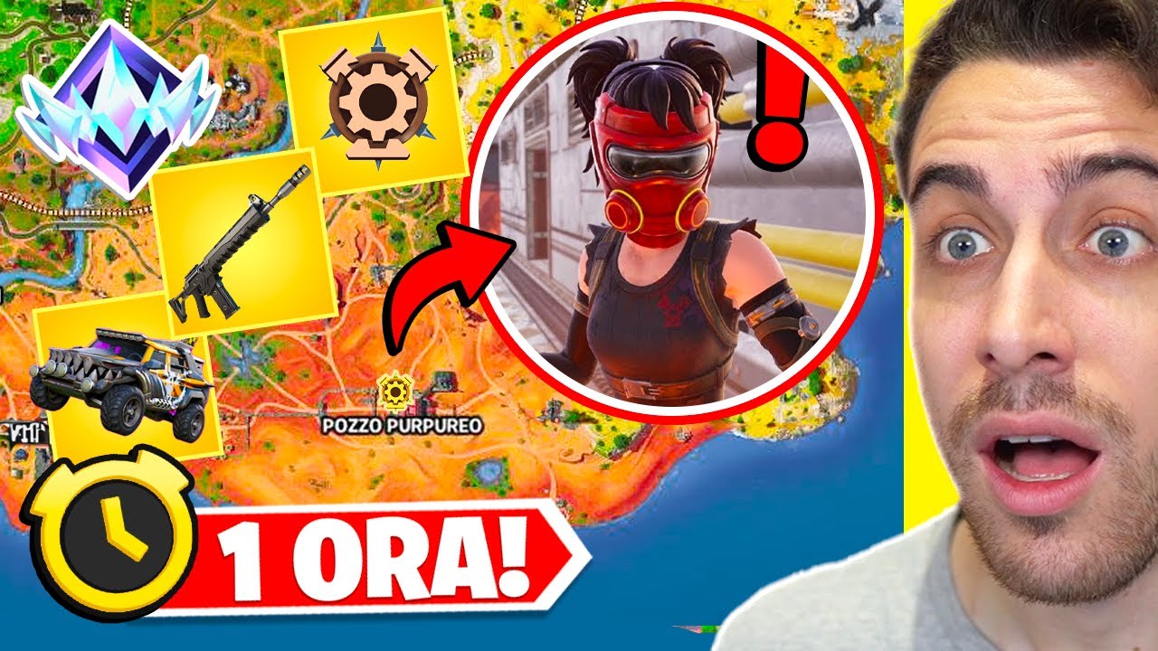 Atterro per 1 ORA a POZZO PURPUREO da BOSS MACCHINISTA in RANKED! Stagione 3 Capitolo 5 Fortnite ITA