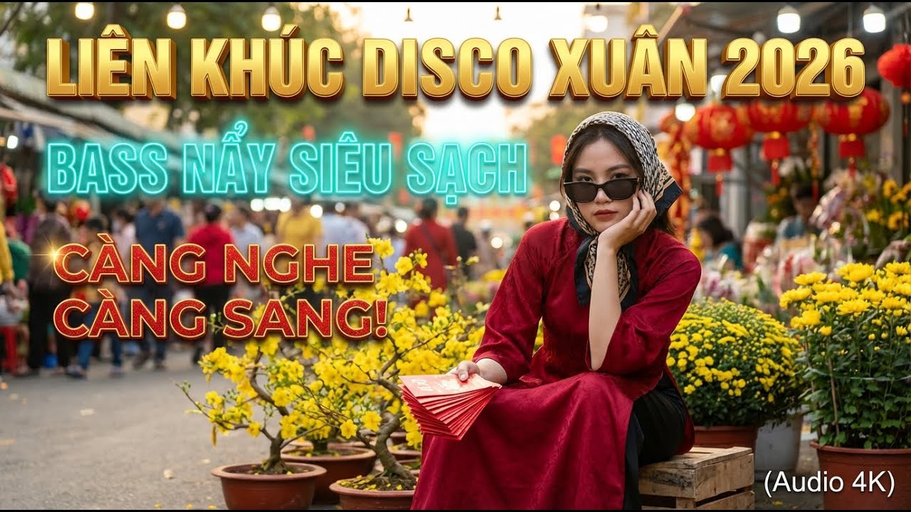 Liên Khúc Disco Xuân 2026: Hát Mới Tuyển Chọn – Bass Nẩy Siêu Sạch, Càng Nghe Càng Sang! (Audio 4K)